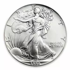 1990 1oz American Silver Eagle (2)
