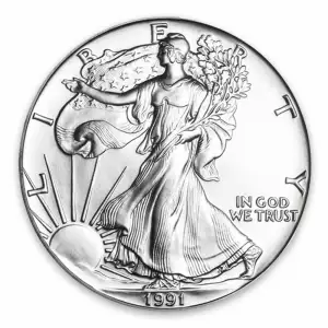 1991 1oz American Silver Eagle (2)